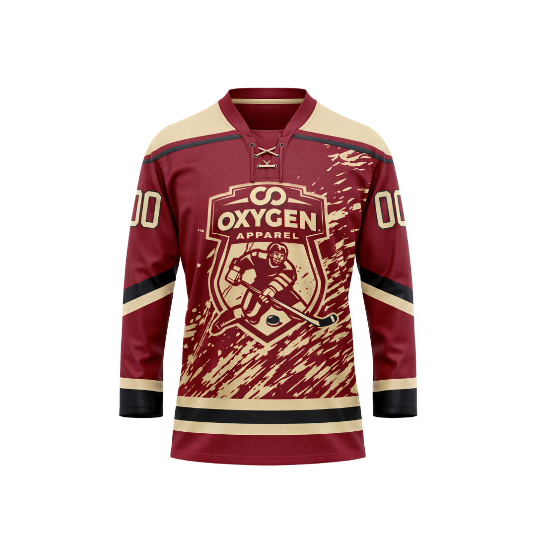 ice hockey jersey font side 2
